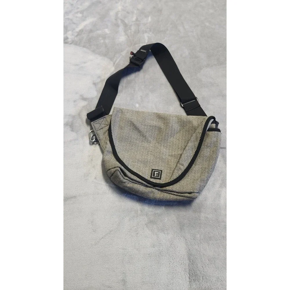 Rickshaw Herringbone Tweed Mini Zero Messenger Bag